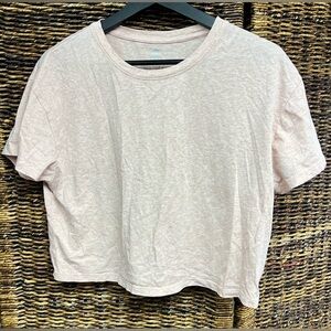 Tasc- Performance Women's Light Pink Casual‎ Crop Top, Size: Medium